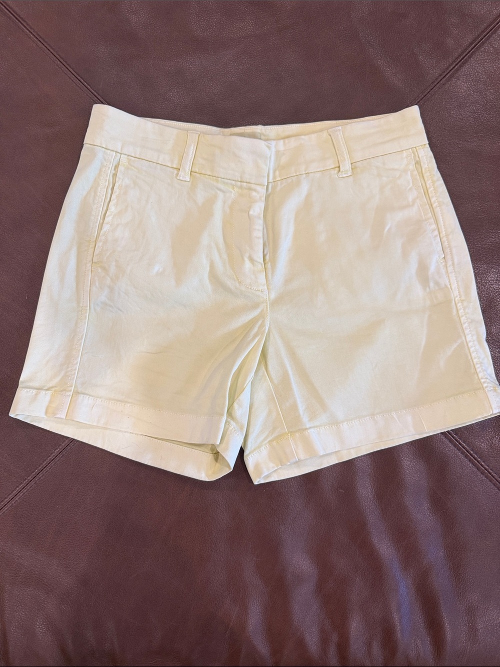 J. Crew pale yellow chino Shorts